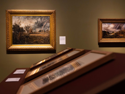 Installation view of the Late Constable exhibition at the Royal Academy of Arts, London (30 October 2021 - 13 February 2022)
