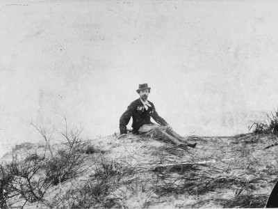 Unknown photographer, James Ensor in the Dunes (detail)