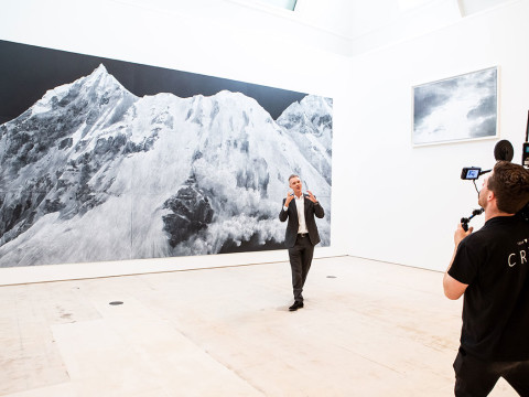 Tim Marlow gives a live video tour of the new RA on 12 May 2018, featuring Tacita Dean's exhibition LANDSCAPE