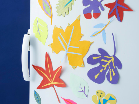 Family how-to: collage Matisse magnets 9