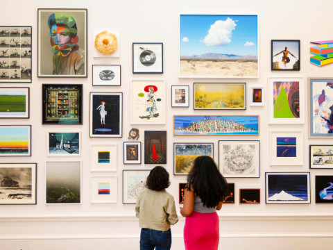 Installation view of the Summer Exhibition 2023 at the Royal Academy of Arts in London