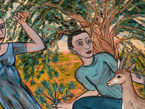 Eileen Cooper, Evergreen (detail) Eileen Cooper OBE RA: Evergreen