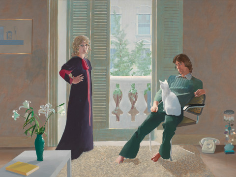 David Hockney RA, Mr and Mrs Clark and Percy