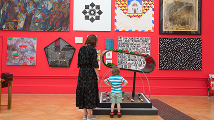 For coloured half-and-half: family at the Summer Exhibition 2019