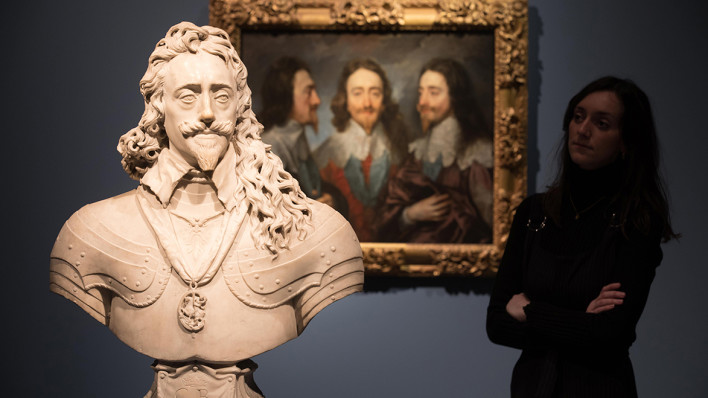 Installation view of 'Charles I: King and Collector' exhibition at the Royal Academy of Arts, London 