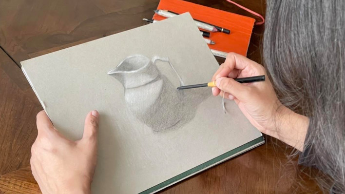 Still life in pencil