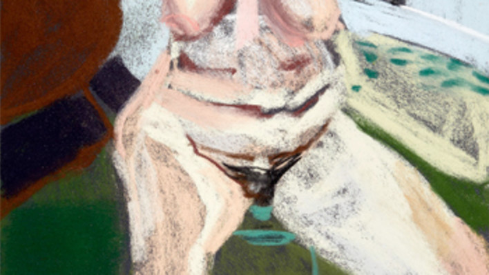 Chantal Joffe RA, Self-Portrait Naked in Garden