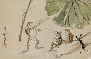 Kawanabe  Kyōsai, Frog School