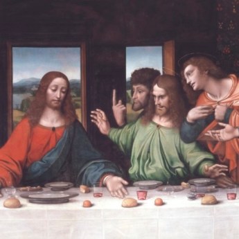 Detail of Copy of Leonardo's The Last Supper, c.1515-20.