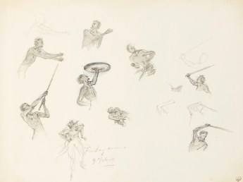 Henry Hugh Armstead RA, Studies for 'The Sun and Moon Stand Still'
