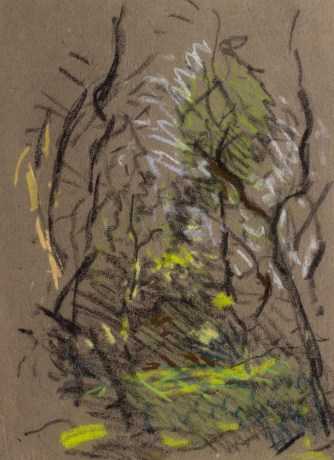 Sir George Clausen RA, Rough sketch of trees and undergrowth