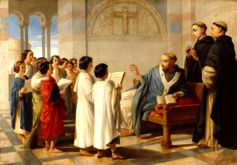 John R. Herbert RA, St Gregory teaching his Chant