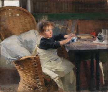 Helene Schjerfbeck,, The Convalescent