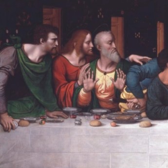 Detail of Copy of Leonardo's The Last Supper, c.1515-20.
