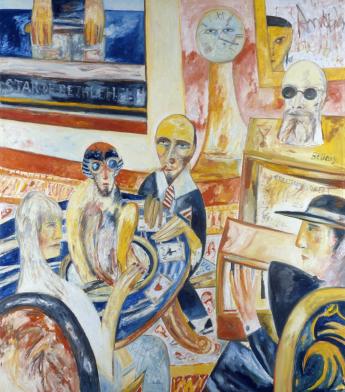 John Bellany RA, The Pianist Entertains