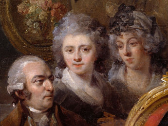 Henry Singleton, The Royal Academicians in General Assembly (detail)