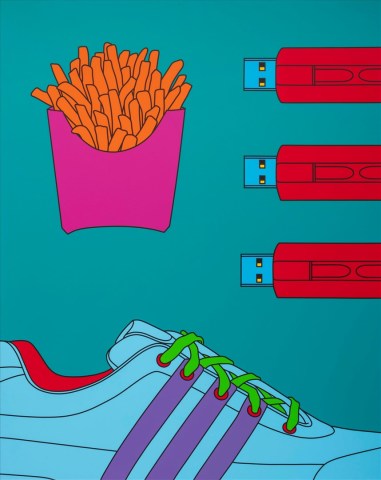 Sir Michael Craig-Martin RA, 1377 - UNTITLED (MEMORY X 3)