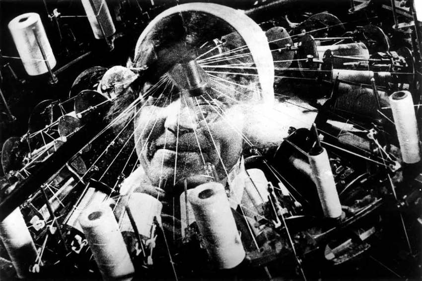 Film still from Dziga Vertov’s documentary, Man with a Movie Camera, 1929