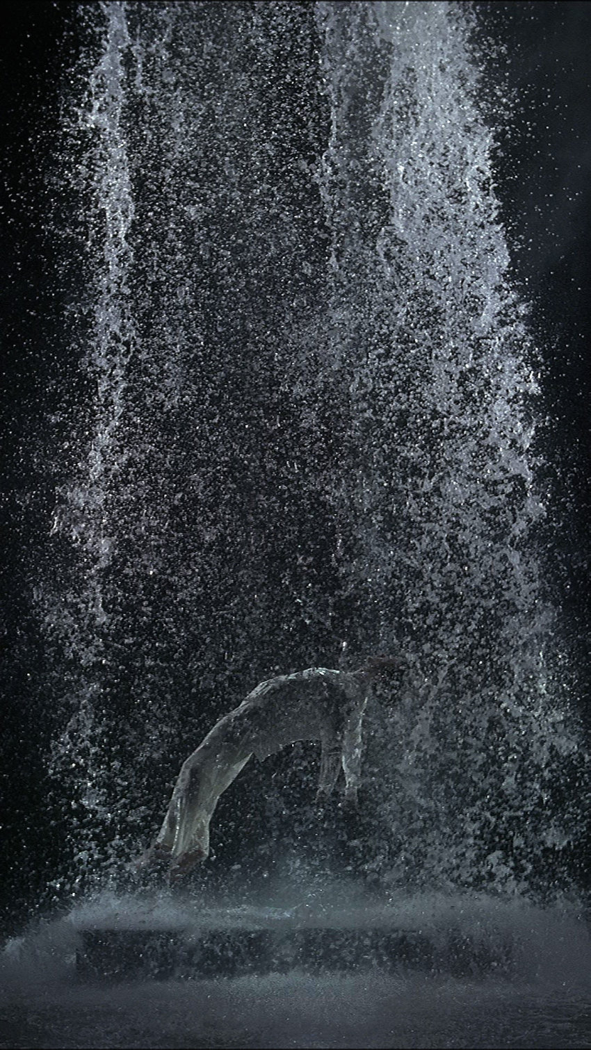 Bill Viola, Tristan’s Ascension (The Sound of a Mountain Under a Waterfall)
